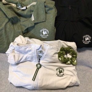 Primrose School size XL long sleeve athletic knit bundle + scrunchie
